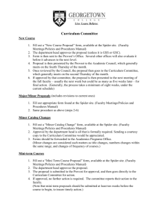 Curriculum Committee Overview