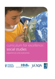 Social studies: Experiences and outcomes