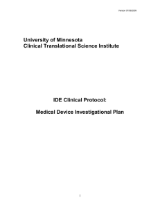 TEMPLATE: CLINICAL STUDY PROTOCOL