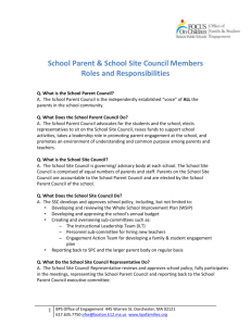 School Parent & School Site Council Members