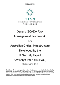 SCADA: Generic Risk Management Framework [DOC 1.09MB]