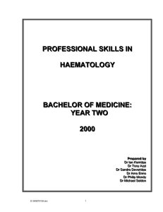 Haematologic examination