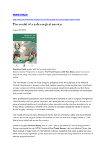 21.08.13 - imt.ie - The model of a safe surgical service