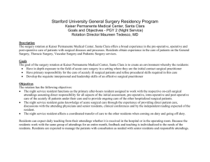 Stanford University General Surgery Residency Program