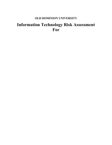 risk assessment report template - Information Technology Services