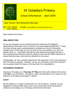 Newsletter - April 2015 - St Columbas Primary School