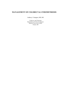 management of colorectal endometriosis