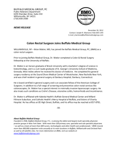 Colon Rectal Surgeon joins Buffalo Medical Group