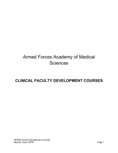 Faculty Development Course List
