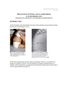 PREVENTION OF FIXED, ANGULAR KYPHOSIS
