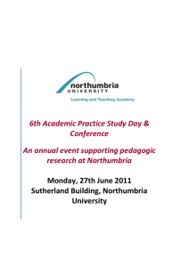 6th Academic Practice Study Day & Conference An annual event