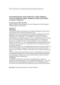 Nosocomial Infections in the Surgical ICU in King Abdulaziz