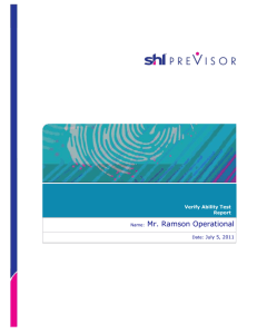 SHL Verify - Sample Report - Operational - US English