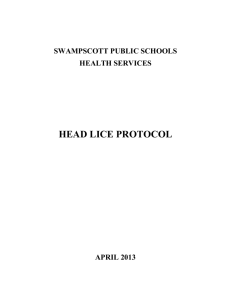 Head Lice Protocol - Swampscott School District