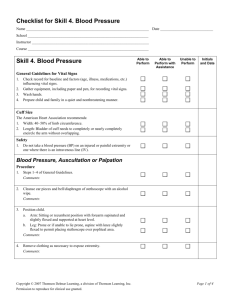 Skill 4. Blood Pressure - Delmar Cengage Learning