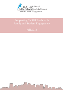 Supporting SMART goals with Family and Student Engagement