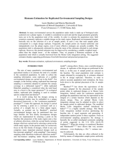 Riemann Estimation for Replicated Environmental Sampling Designs