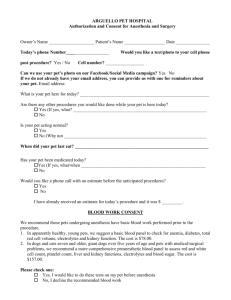 Surgery Authorization and Consent Form