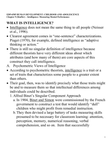 what is intelligence?