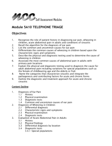 Module 5A10 TELEPHONE TRIAGE