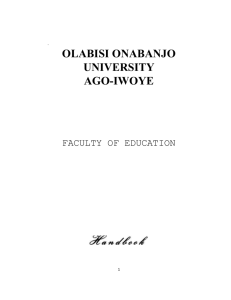 Education Handbook 1.pmd - Olabisi Onabanjo University