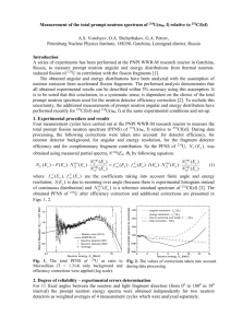 Measurements of Angular and Energy Distributions of Prompt