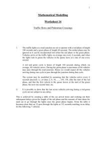 Mathematical Modelling in Traffic Flows