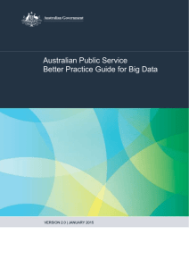 APS Better Practice Guide for Big Data