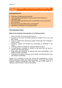 Partnership Toolkit - Appendix 7 Involving Primary Aged Children in