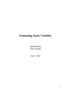 Estimating Stock Volatility