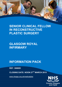 senior clinical fellow in reconstructive plastic surgery