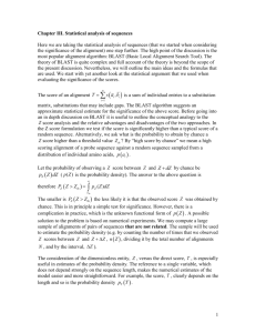 Statistical analysis of sequences