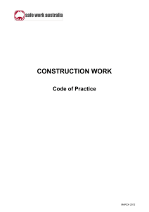 Construction Work Code of Practice