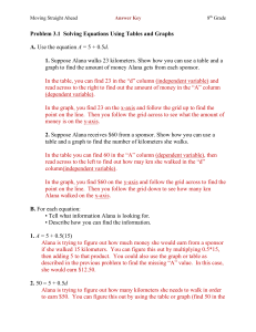 Moving Straight Ahead Answer Key 8th Grade Problem 3.1 Solving