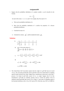 Assignment04 Suppose that the probability distribution of a random