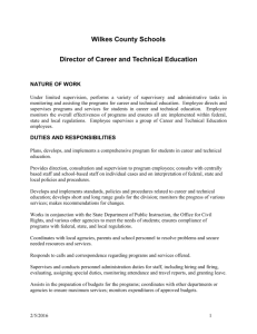Director of Career and Technical Education
