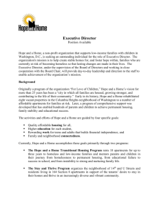 Draft Job Description for Development Director/Associate/Consultant