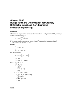 Euler`s Method for Ordinary Differential Equations
