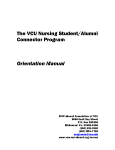 The VCU Nursing Student/Alumni Connector Program