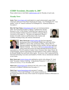 CEHD Newsletter, December 6, 2007