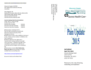 Pain Update 2015 Brochure