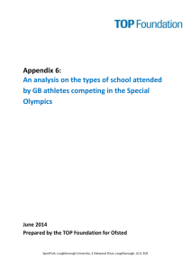 Appendix 6 An analysis on the types of school attended by
