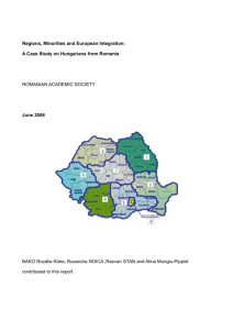 Regions, Minorities and European Integration: A Case Study