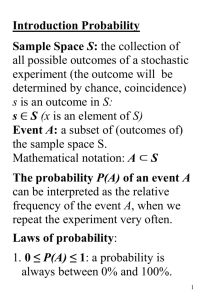 L1: Lecture notes: intro, combinatorics and conditional probability
