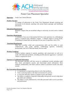 foster care placement specialist revised 10-02