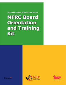 MFRC Board and Orientation Training Kit