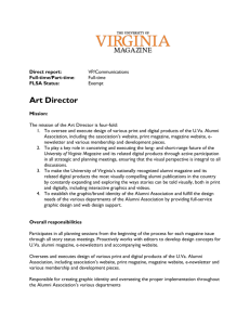 Art Director - U.Va. Alumni Association