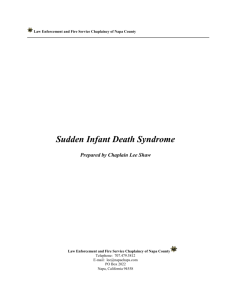 Sudden Infant Death Syndrome prepared by Lee