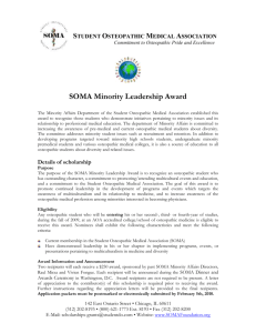 Student Osteopathic Medical Association Commitment to