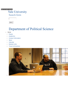 Introduction | Department of Political Science